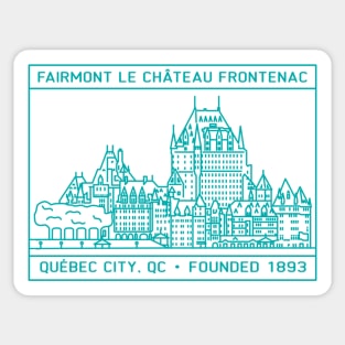 Chateau Frontenac badge Sticker